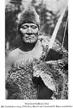 Selknamindianer mit Jagdausr�stung